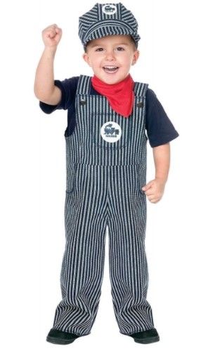 Photo 1 of Toddler Train Engineer Costume (XL, 4-6)
