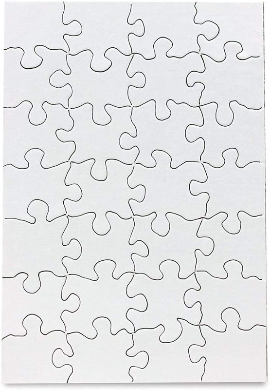 Photo 1 of **SET OF 3**
DIY Invite Blank Puzzle for Decorating-Art Activity-Use as Party Favors-White, Sturdy – 4'' x 5'' Inches
