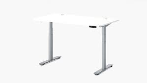 Photo 1 of Autonomous Edition Smart Hybrid Dual Motor Electric Standing Desk Frame in White **(No Table Top)**, 28"-47" height range, 39"-70" length range