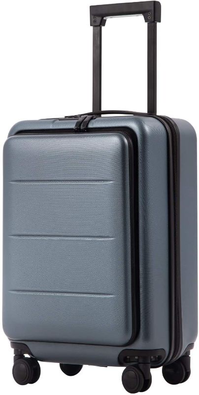 Photo 1 of COOLIFE Luggage Suitcase Piece Set Carry On ABS+PC Spinner Trolley with pocket Compartmnet Weekend Bag(Night navy, 20in(carry on))