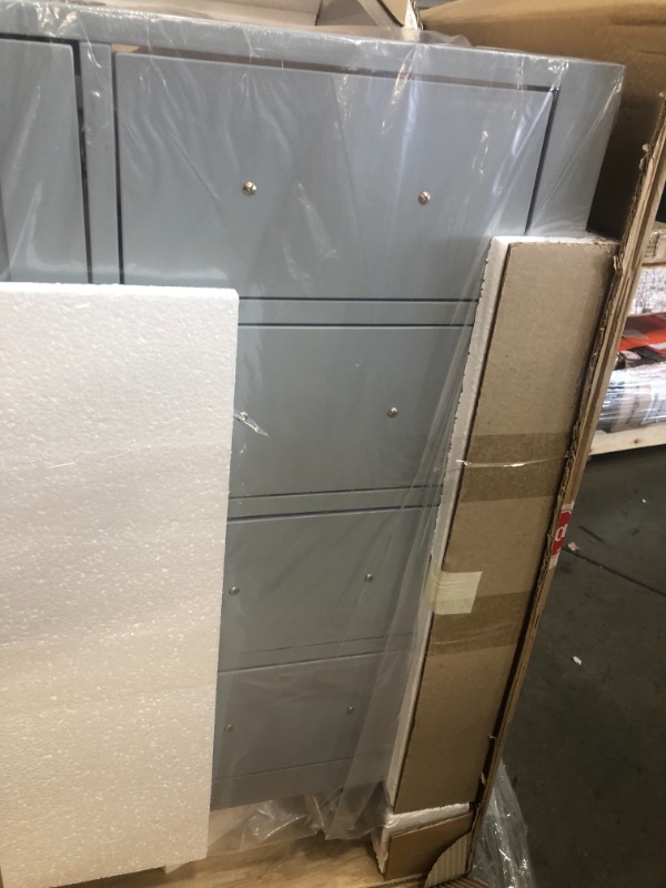 Photo 3 of ***SOLD AS WHOLE PALLET ONLY*** NO RETURNS** NO REGUNDS***
Cambridge 43 in. Bath Vanity in Grey with Marble Vanity Top in Carrara White with White Basin
