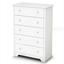 Photo 1 of *** NO EXACT STOCK PHOTO*** MINOR LONG CRACK*** MISSING HARDWARE**
South Shore Step One 5-Drawer Chest, Pure White