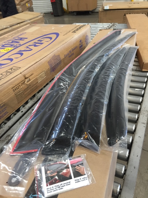 Photo 1 of olltoz Smoke Tinted Tape-On Side Window Visor Deflectors Rain Guards Compatible with Subaru WRX 2015 - 2020 Premium Limited STi 2016 2017 2018 2019
