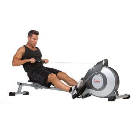 Photo 1 of *** HARDWARE LOOSE IN BOX *** Sunny Health & Fitness SF-RW5515 Magnetic Rowing Machine Rower W/ LCD Monitor
