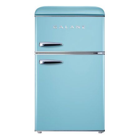 Photo 1 of Galanz GLR31TBEER 3.1 Cu.ft Dual Door Retro Refrigerator True Freezer, Blue
