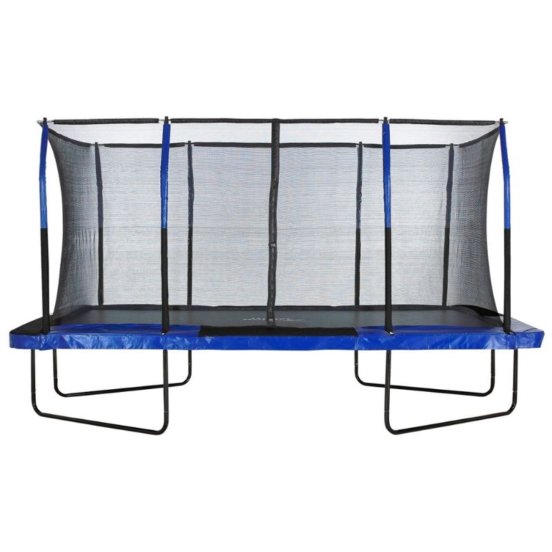 Photo 1 of *** INCOMPLETE, BOX 1 OF 3 *** Upper Bounce 8' X 14' Mega Fiber Flex Trampoline Enclosure in Blue and Black
