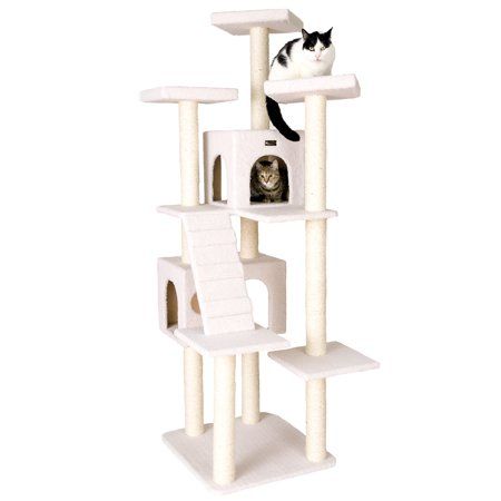 Photo 1 of **** HARDWARE LOOSE IN BOX ****   Ivory Classic Cat Tree Multi Levels with Ramp, Three Perches, Two Condos by Armarkat in Ivory
