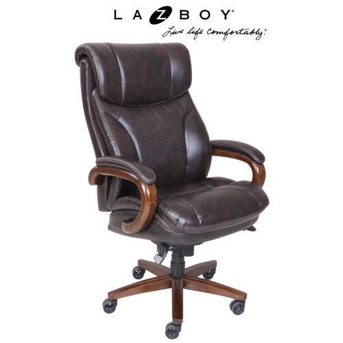 Photo 1 of PARTS ONLY
La-Z-Boy Big and Tall Trafford Executive Office Chair with AIR Lumbar Brown
