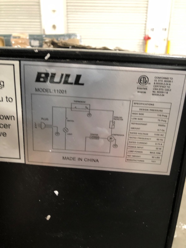 Photo 1 of Bull - Refrigerator Standard with 304 SS Front Panel
