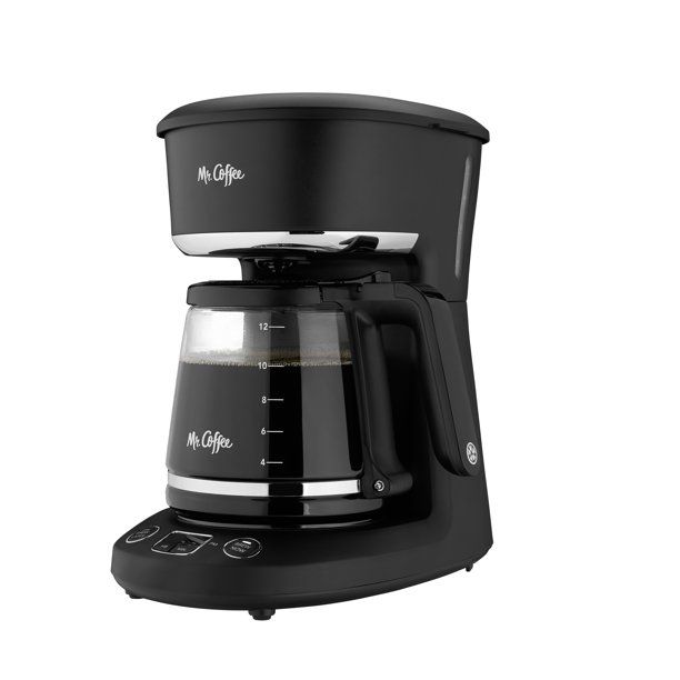 Photo 1 of Mr. Coffee 12-Cup Programmable Coffeemaker, Black/Chrome
