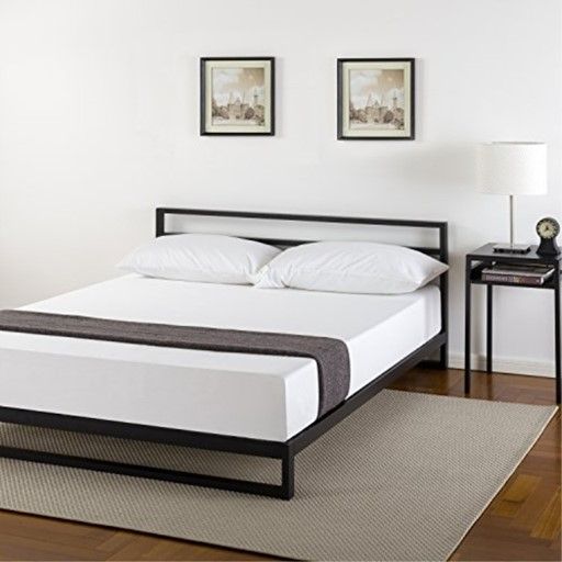 Photo 1 of **PARTS ONLY** Zinus Trisha 7 Inch Platforma Bed Frame with Headboard / Mattress Foundation / Box Spring Optional / Wood Slat Support, Full
