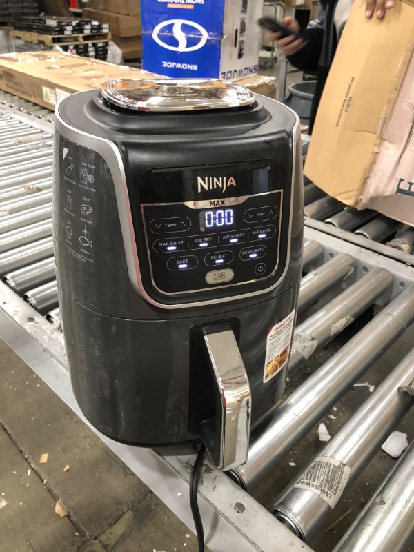 Photo 2 of Ninja 5.5-Quart Air Fryer Max XL, AF161 in Black and Silver
