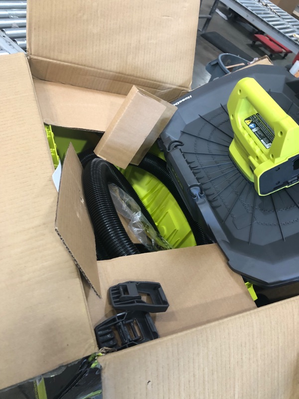 Photo 2 of Ryobi 18 Volt Wet Dry Vacuum 6 Gal. 80 CFM Cordless Compact P770
