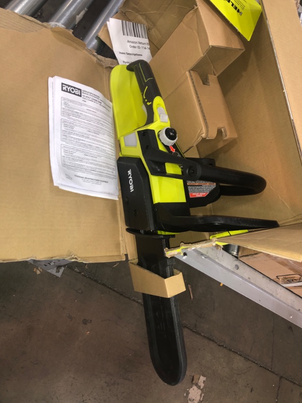 Photo 2 of RYOBI ONE+ 18V 10 in. Cordless Battery Chainsaw (Tool Only)
