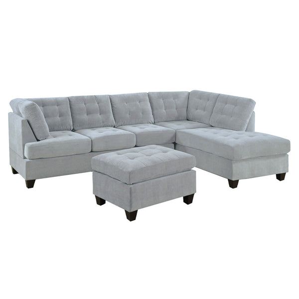 Photo 1 of (THIS IS NOTA  COMPLETE SET)
(CARTON 3 OF 4)
(REQUIRES CARTON 1,2,&4 FOR COMPLETION)
exp04 mf grey sofa with ottoman