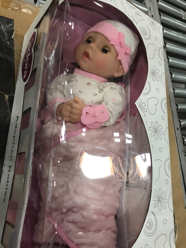 Photo 2 of Adora Adoption Baby Cherish - 16 inch Realistic Newborn Baby Doll with Doll Accessories and Certificate of Adoption