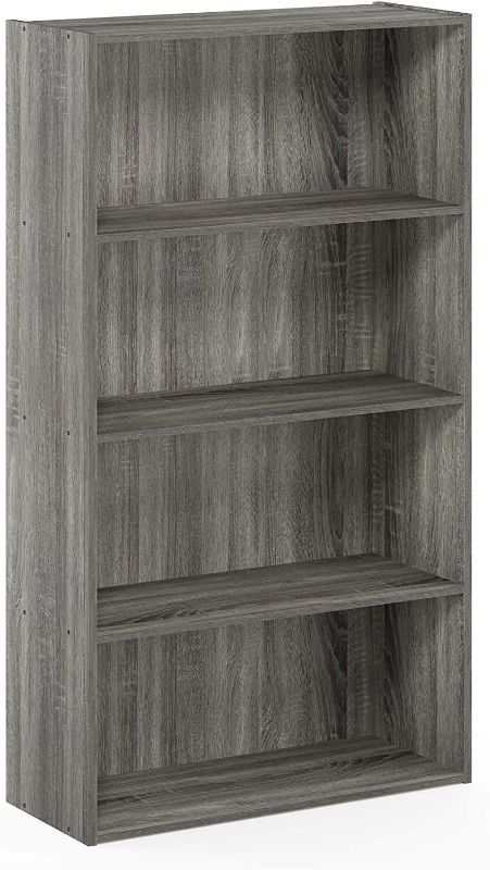 Photo 1 of (MISSING HARDWARE)
Furinno Pasir 4 Tier Open Shelf, French Oak Grey
