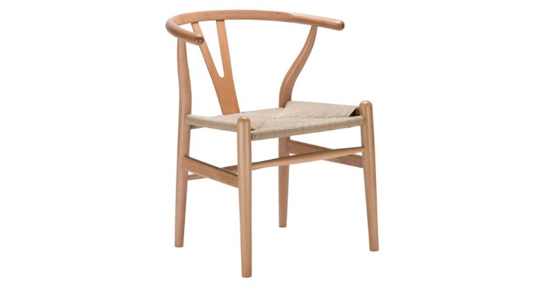 Photo 1 of *SEE last picture for damage*
Poly & Bark Weave Chair, Natural