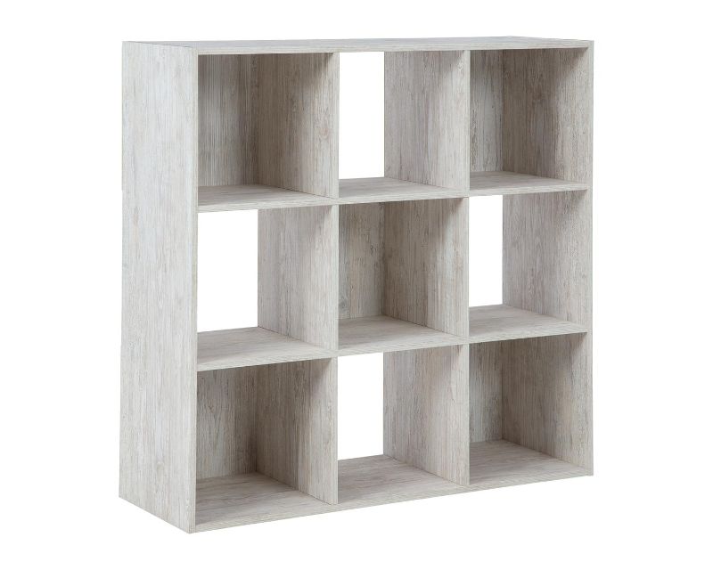 Photo 1 of *USED*
*MISSING hardware*
Signature Design by Ashley Paxberry Coastal 9 Cube Storage Organizer or Bookcase, Whitewash
