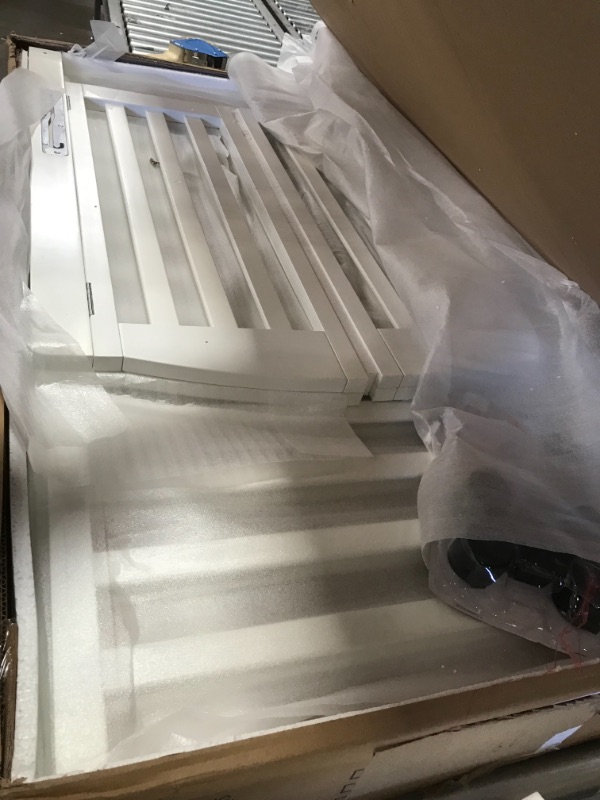 Photo 2 of *MISSING some hardware and manual* 
Dream On Me, Full Size 2-in-1 Folding Stationary Side Crib, White 54 x 31 x 46 Inch