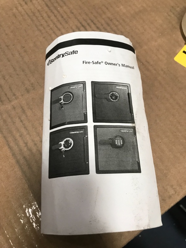 Photo 1 of *SEE last picture for damage*
*MISSING keys*
SentrySafe SFW123GDC Fireproof Waterproof Safe with Digital Keypad, 1.23 Cubic Feet, Gun Metal Gray
