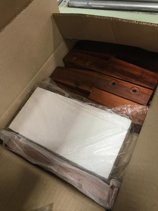 Photo 4 of *previously opened, possibly USED*
*MISSING headboard and manual*
ZINUS Vivek Deluxe Wood Platform Bed Frame with Headboard / Wood Slat Support / No Box Spring Needed / Easy Assembly, Queen
