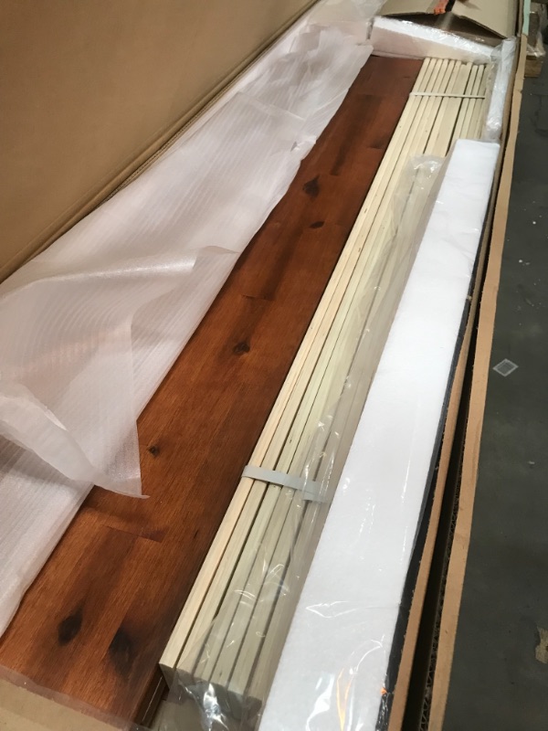 Photo 1 of *previously opened, possibly USED*
*MISSING headboard and manual*
ZINUS Vivek Deluxe Wood Platform Bed Frame with Headboard / Wood Slat Support / No Box Spring Needed / Easy Assembly, Queen
