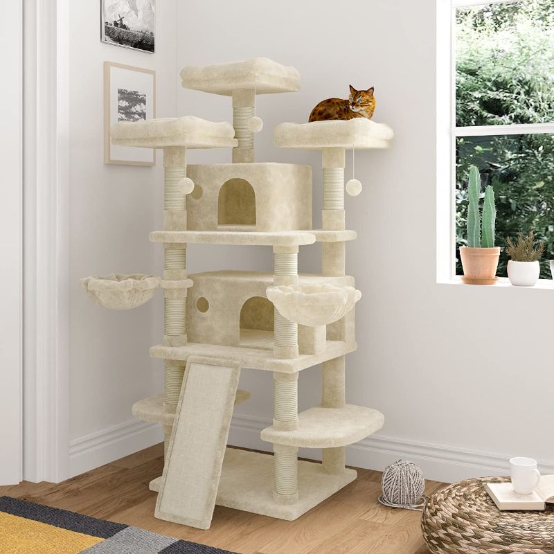 Photo 1 of  INCOMPLETE** BOX 2 OF 2 ONLY! MISSING BOX  1 TO BE COMPLETE*
IMUsee68 Inches Multi-Level Large Cat Tree
