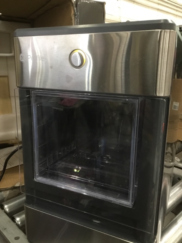 Photo 4 of GE Profile Opal | Countertop Nugget Ice Maker with Side Tank | Portable Ice Machine with Bluetooth Connectivity | Smart Home Kitchen Essentials | Stainless Steel Finish | Up to 24 lbs. of Ice Per Day