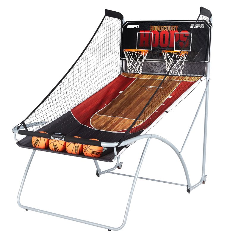 Photo 1 of (DAMAGED BOARD CORNERS/SIDE)
ESPN EZ Fold Indoor Basketball Game for 2 Players with LED Scoring and Arcade Sound Effects (6 Piece Set)
