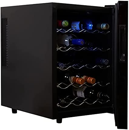 Photo 1 of (DENTED DOOR EDGE; CRACKED DOOR LINING; SCRATCH DAMAGES TO DOOR)
Koolatron WC20 Thermoelectric Wine Cooler 20 Bottle Capacity with Digital Temperature Controls-Vibration-free and Quiet Cooling Power, 5 Removable Shelves, Black
