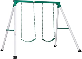 Photo 1 of (THIS IS NOT A COMPLETE SWING SET)
(BOX 1 OF 2)
(BOX 2 REQUIRED FOR COMPLETION)
Backyard Discovery Mini Brutus Heavy-Dute Metal A-Frame Swing Set