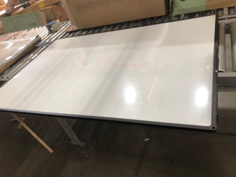 Photo 2 of (DENTED FRONT)
 JILoffice Large Magnetic White Board, Dry Erase Board 60 x 40 Inch