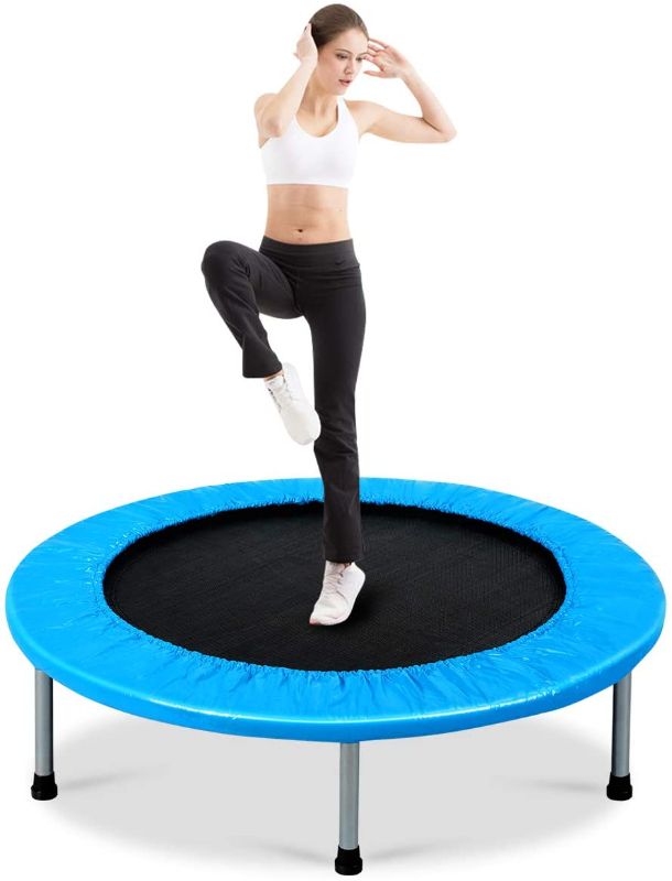 Photo 1 of (PARTS ONLY SALE: missing manual)
mini trampoline blue edge