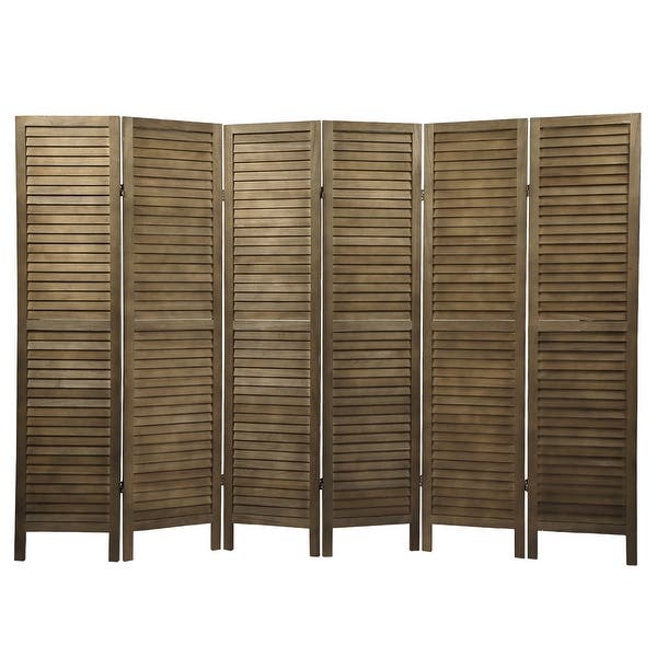 Photo 1 of (PUNCTURED PANEL)
Room Divider Privacy Screen,Foldable Wall Divider, (6 Panel, Brown)
