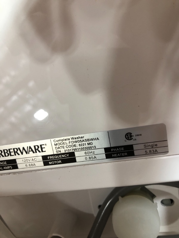 Photo 4 of Farberware Professional Portable Dishwasher White