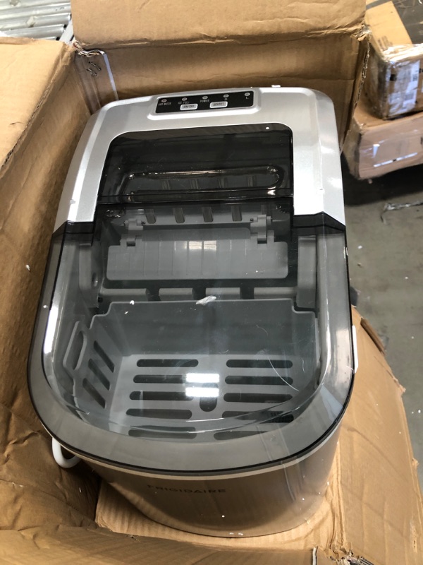 Photo 1 of Frigidaire EFIC189-Silver Compact Ice Maker, 26 lb per Day, Silver

