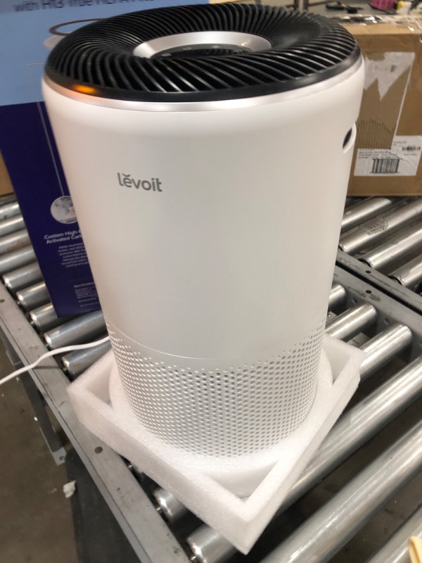 Photo 3 of TESTED TURNS ON*
LEVOIT Air Purifiers for Home Large Room, Smart WiFi and PM2.5 Monitor H13 True HEPA Filter Removes Up to 99.97% of Particles, Pet Allergies, Smoke, Dust, Auto Mode, Alexa Control, 1005 sq.ft, White
