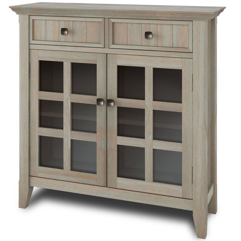 Photo 1 of *** HARDWARE LOOSE IN BOX ***   Home Acadian Wood 36" Transitional Entryway Hallway Cabinet in Gray
