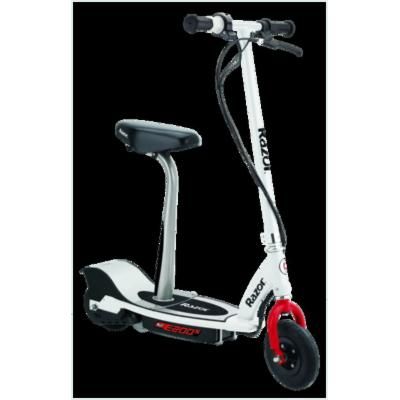 Photo 1 of *** TESTED WORKS ***    Razor Kid's E200S Seated Electric Scooter White/Red Model: 13112788
