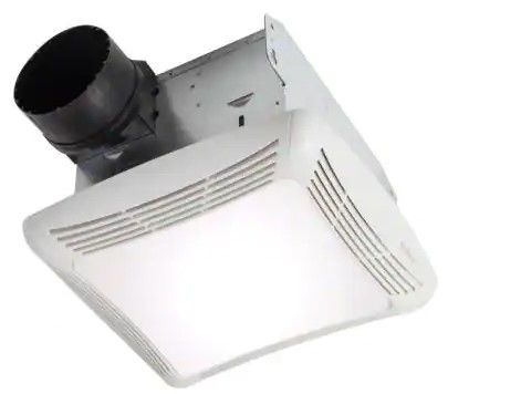 Photo 1 of 80 CFM Ceiling Bathroom Exhaust Fan with Light
