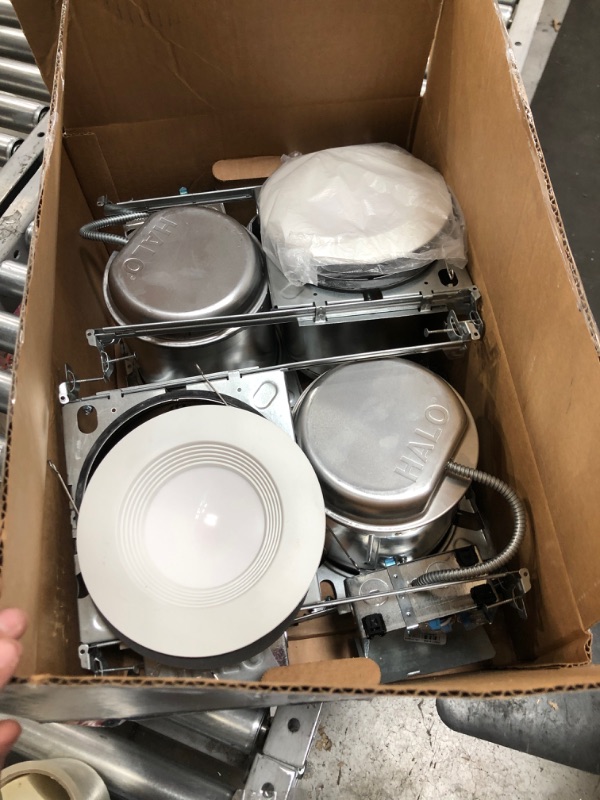 Photo 1 of LT 6 in. New Construction IC Housing and Dimmable White Integrated LED Recessed Ceiling Light Retrofit Kit (4-Pack)
