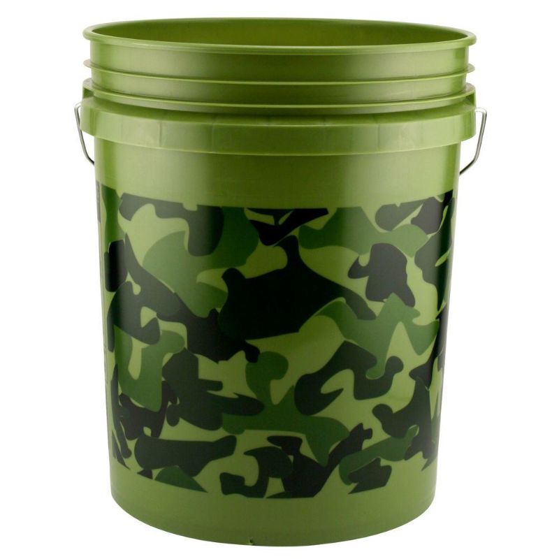 Photo 1 of ***PACK OF 2 *** Leaktite 5 Gal. Camo Pail, Green
