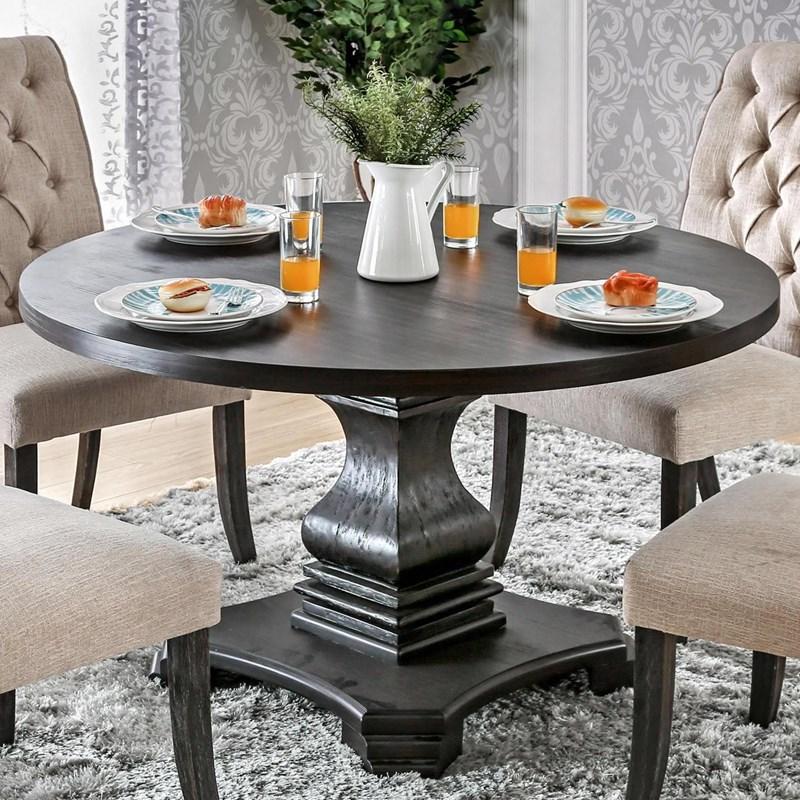 Photo 1 of ***MISSING TABLE TOP *** Round Nerissa Dining Table with Pedestal Base (CM3840RT-TABLE)
