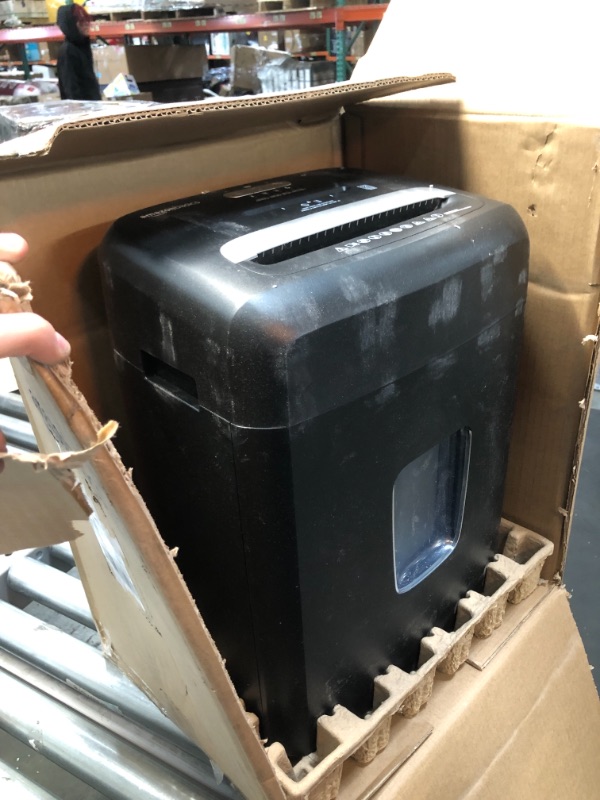 Photo 2 of Amazon Basics 12 Sheet Micro-Cut Paper,Credit card and CD Shredder for Office/Home
