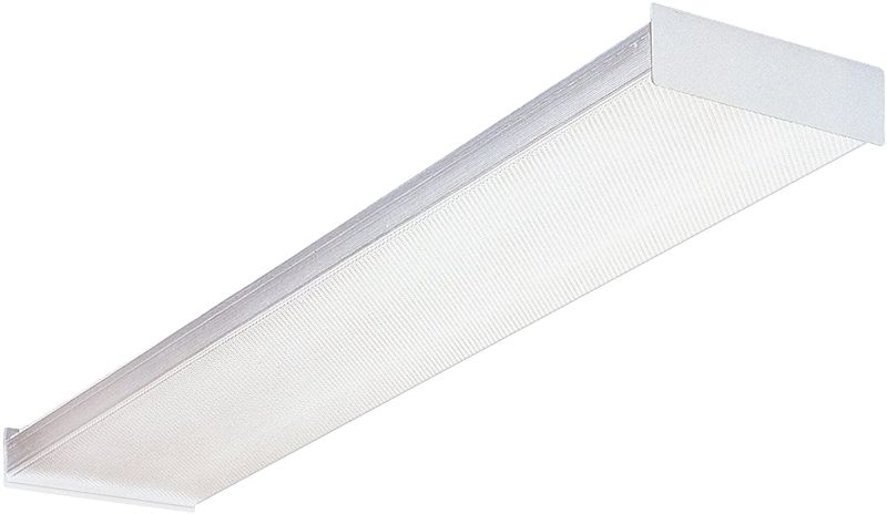 Photo 1 of Lithonia Lighting SB 2 32 120 RE Fluorescent Square 2 lamp, 4 feet, 120V Wraparound Light, 32W T8
