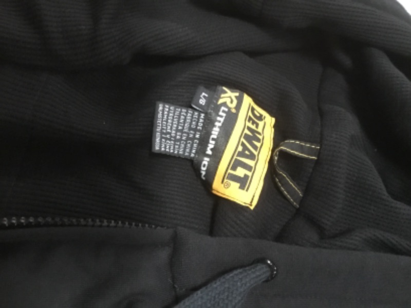 Photo 4 of DEWALT DCHJ067B-L 20V/12V MAX Bare Hooded Heated Jacket, Black, Large