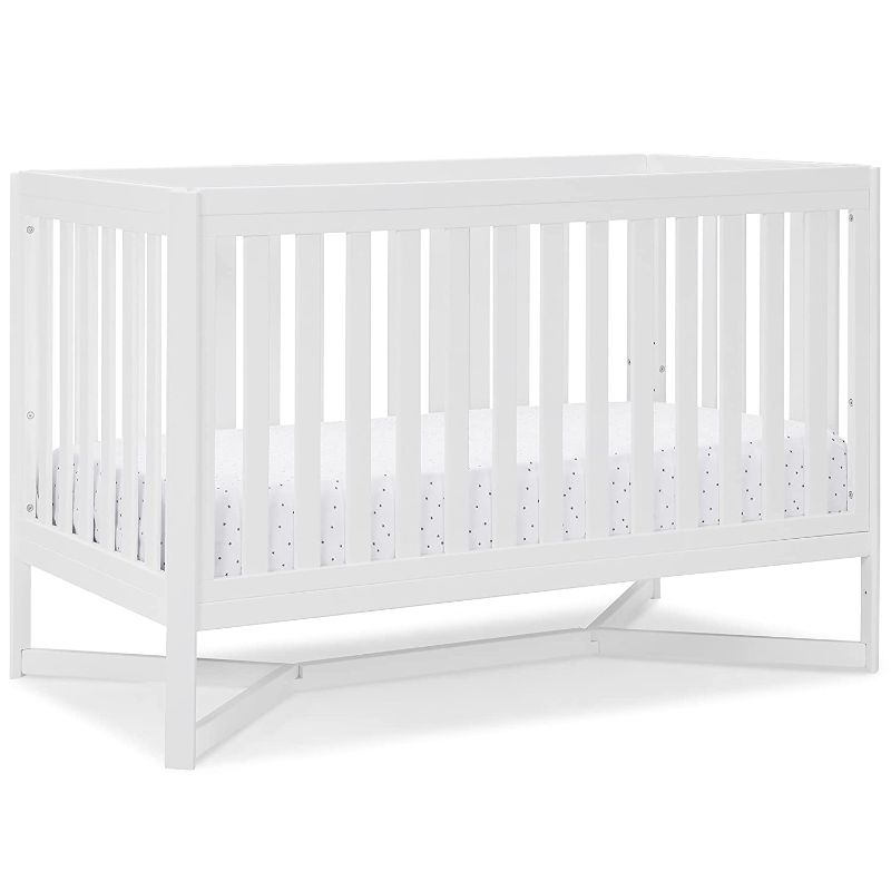 Photo 1 of 
Delta Children Tribeca 4-in-1 Baby Convertible Crib, Bianca White