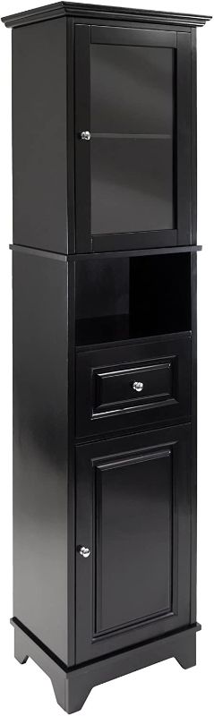 Photo 1 of Winsome Wood Alps Tall Cabinet with Glass Door and Drawer