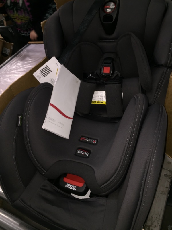 Photo 2 of Britax Boulevard ClickTight Convertible Car Seat, Cool N Dry Charcoal - Cooling & Moisture Wicking Fabric